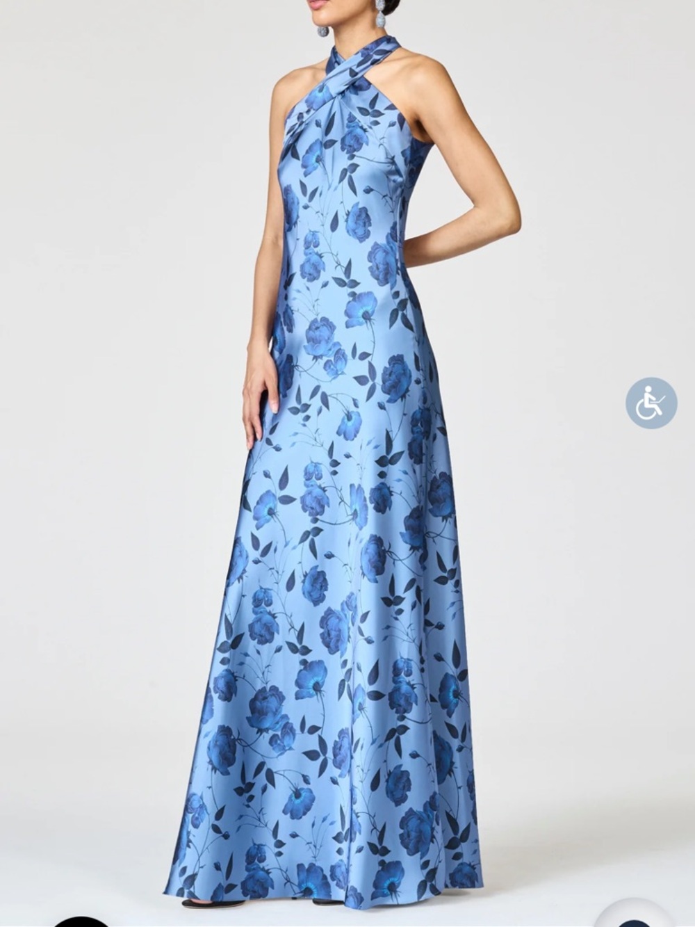 Sachin & Babi Laurant Gown, Wild Steel Roses